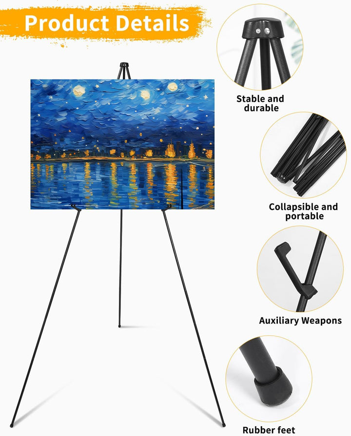 Künstler Staffelei Stand,160cm Verstellbares Stativ Tisch Kunst Leinwand Malerei Display,Tragbar fal