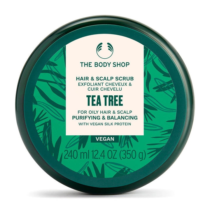 The Body Shop Tea Tree Reinigend & ausgleichend, Peeling für Haar & Kopfleder, veganes Seidenprotein