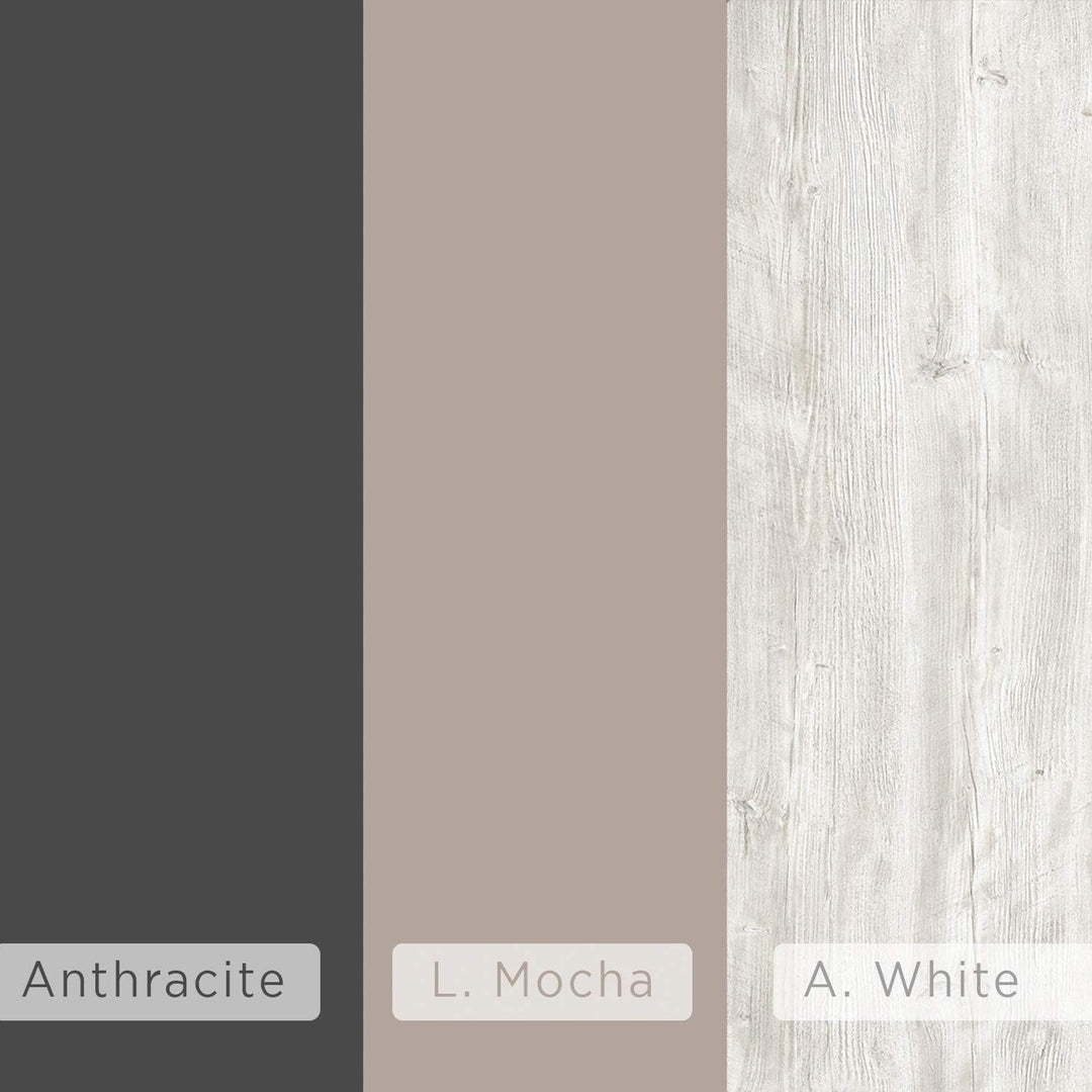 HOCUS PICUS Beistelltisch, Holzwerkstoff, Anthrazite-Mokka Hell-AntikWeiss Anthrazit - Mokka Hell -