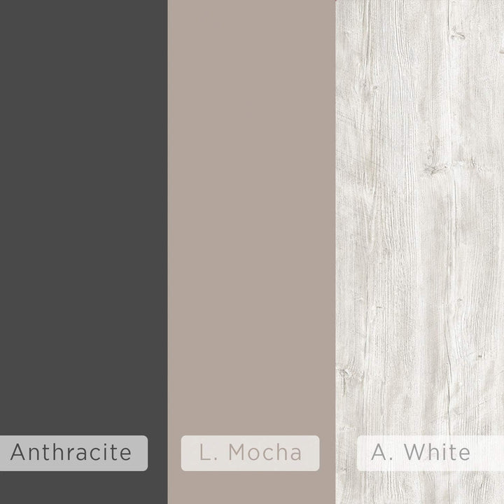 HOCUS PICUS Beistelltisch, Holzwerkstoff, Anthrazite-Mokka Hell-AntikWeiss Anthrazit - Mokka Hell -