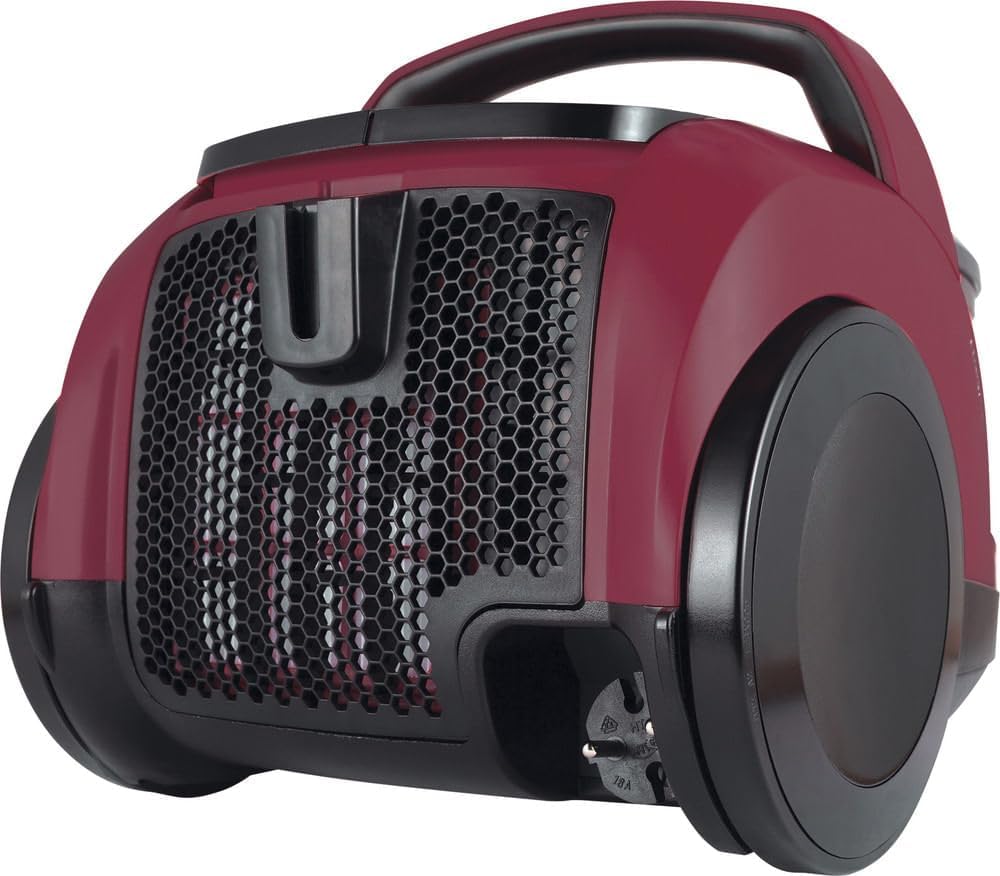 Grundig, VCC 3870 A Bodenstaubsauger beutellos, 1,8 l, Berry/Schwarz