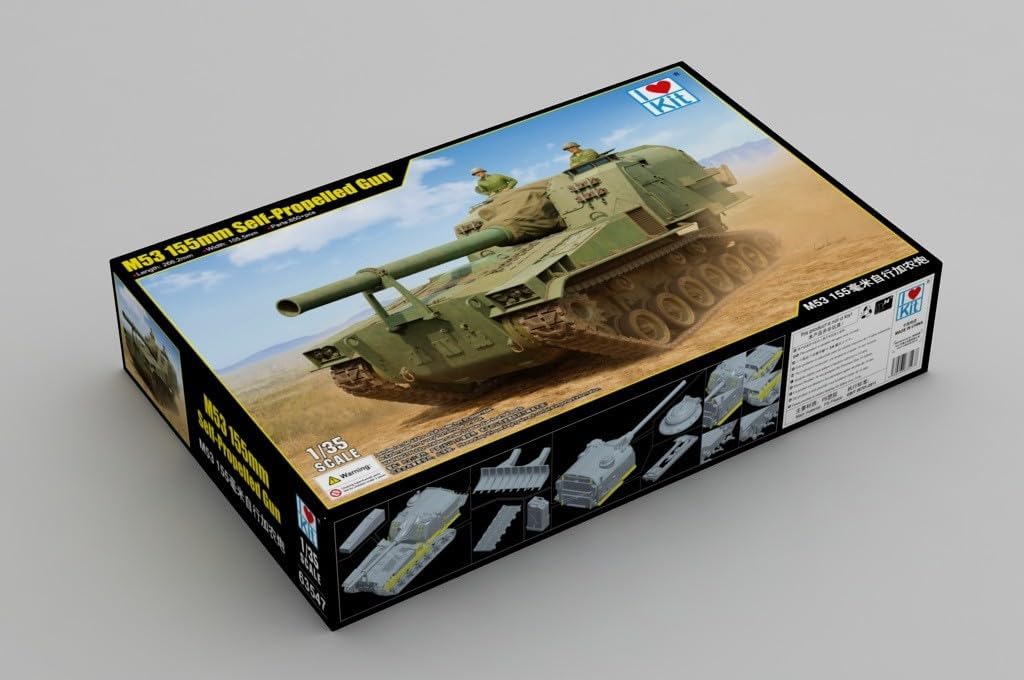 I Love Kits 63547 1/35 M53 155 mm Haubitze Modellbausatz, Mehrfarbig