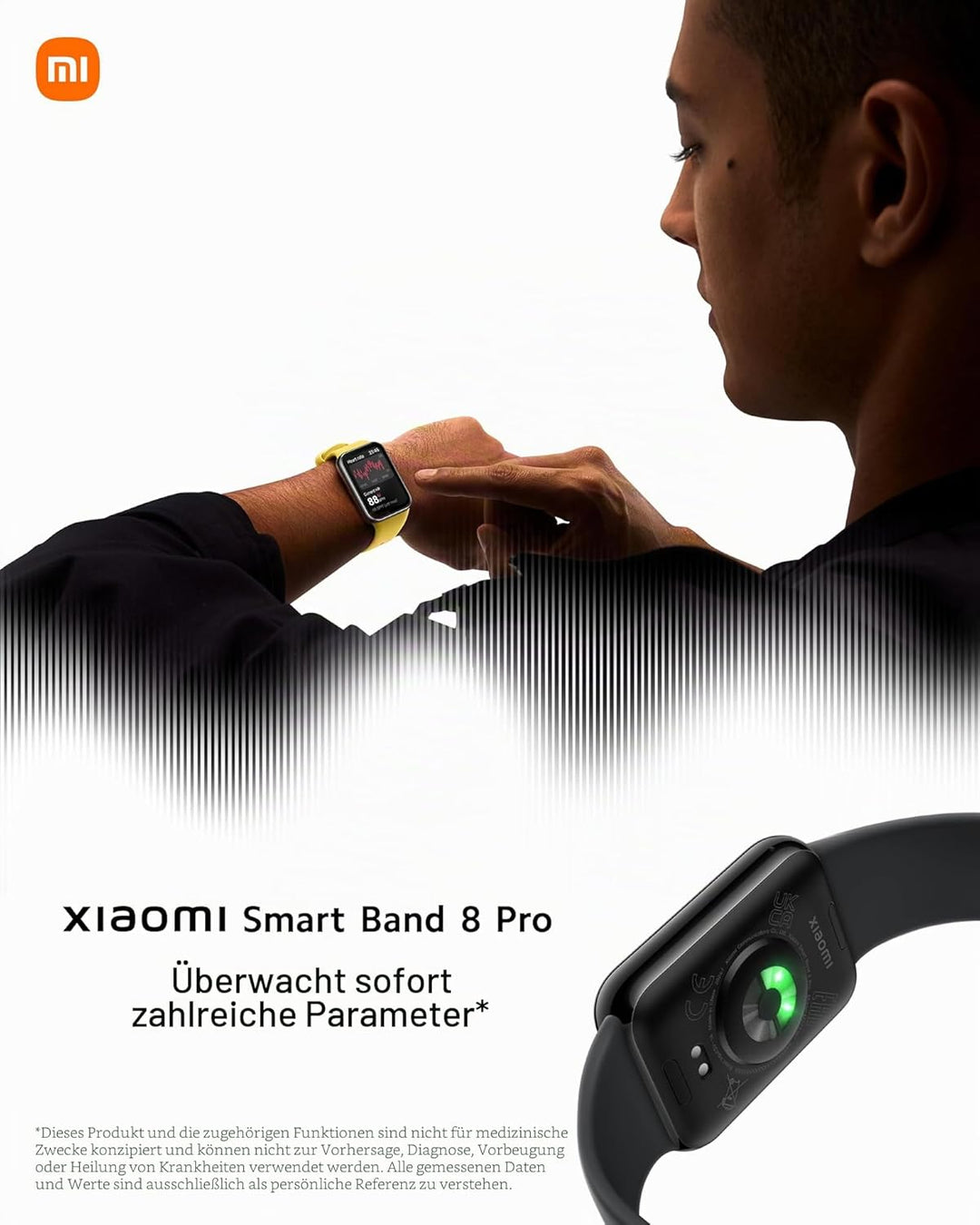 Xiaomi Smart Band 8 Pro Fitness-Tracker, 1,74" AMOLED Display, bis 20 Tage Akku, 5ATM, SpO2 Tracking