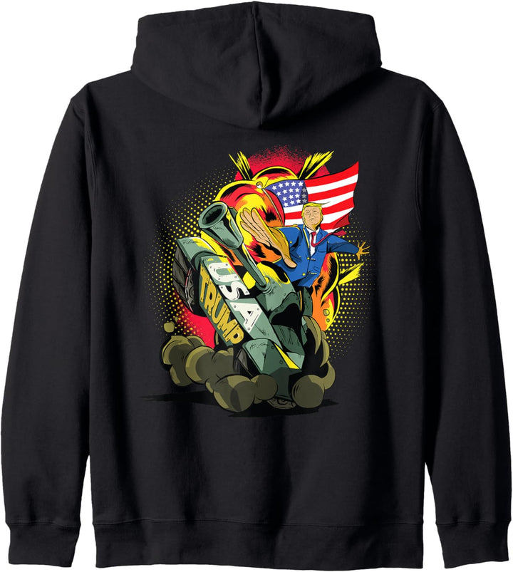 Trump Hooded Sweatshirt BACK PRINT 2020 Funny Donald Trump Kapuzenjacke