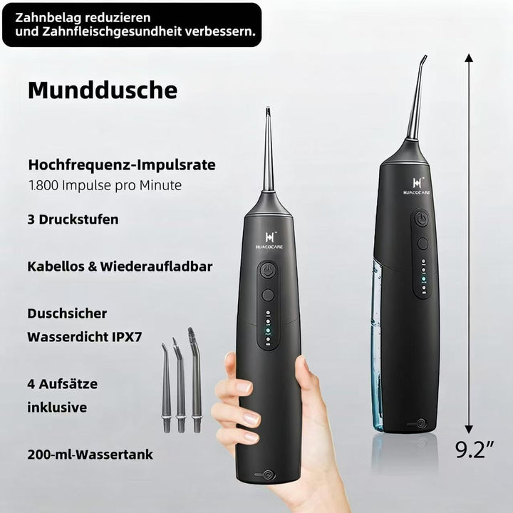 2-1 Mundreinigungsset, Wasser-Zahnseide und elektrische Zahnbürste, Bürsten und Zahnseide, für Zahnr