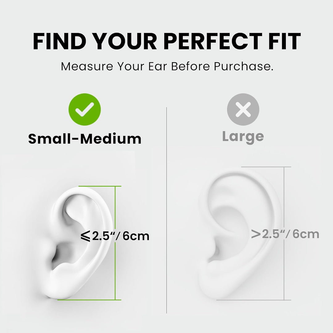 Avantree Resolve-C - USB C Kabel Open Ear Ohrhörer und Mikrofon (für kleine, mittlere Ohren) und Ove