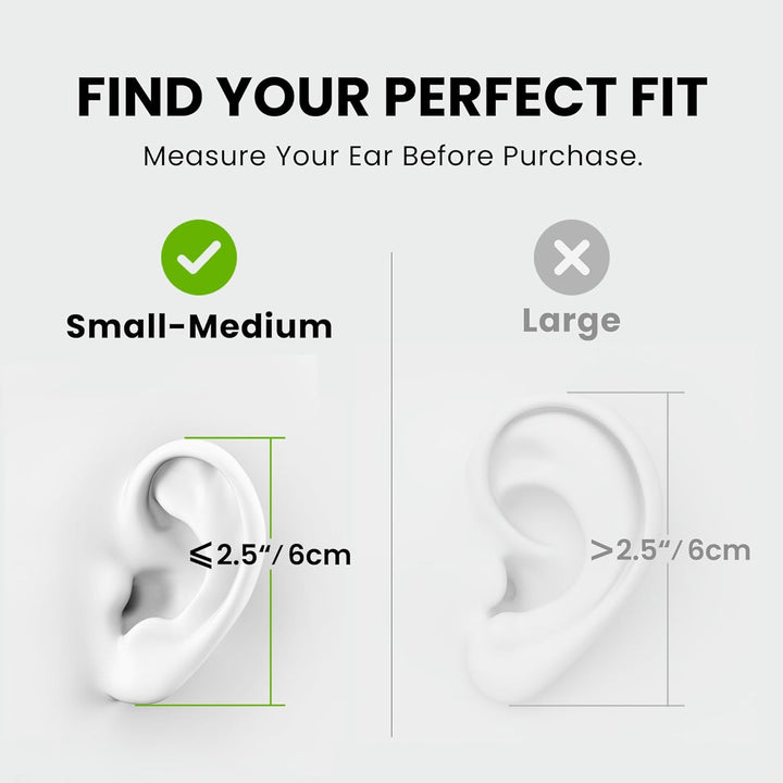 Avantree Resolve-C - USB C Kabel Open Ear Ohrhörer und Mikrofon (für kleine, mittlere Ohren) und Ove