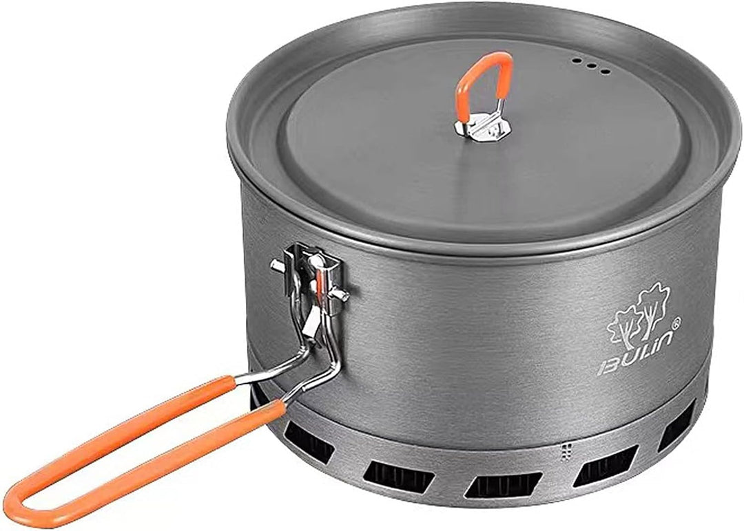 Bulin Camping Wasserkessel 2.2L Grösser Kaffeekanne Wasserkocher 2-3 Personen Kochen Leicht Faltbar