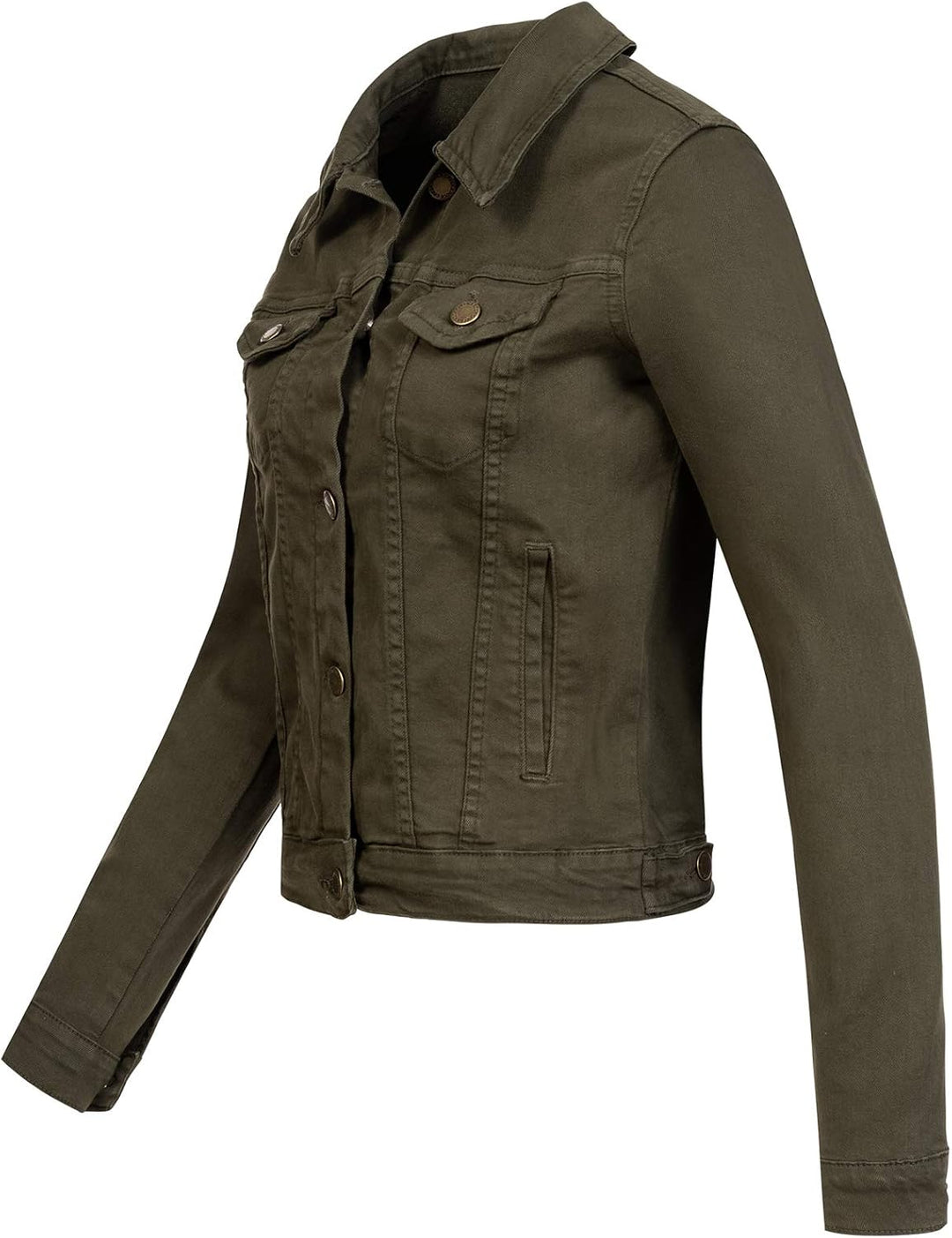 Rock Creek Damen Jeans Jacke Übergangs Jacke D-401 XS Dunkelgrün, XS Dunkelgrün
