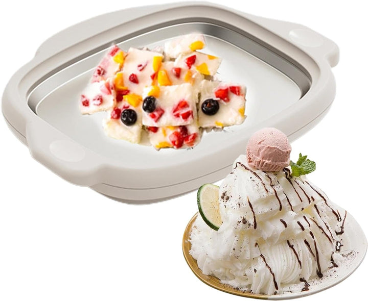 Eiscreme-Maschine, weiche Eismaschine – Lebensmittelqualität 304 Edelstahl, gerollte Eismaschine für