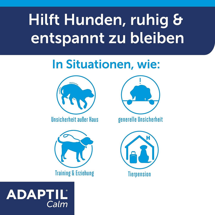 ADAPTIL® Calm Halsband für mittelgrosse-grosse Hunde | Anti Stress Halsband Hund | Halsumfang bis 62