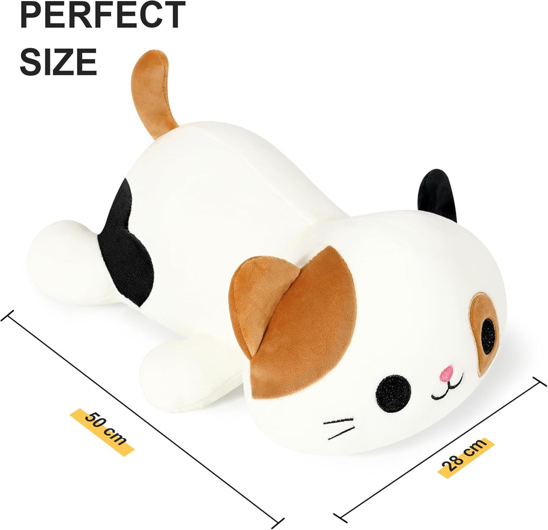 shownicer Plüschtier Katze Kuscheltier Stofftier Kawaii Katze Plüsch Kissen Spielzeug Kätzchen Plüsc