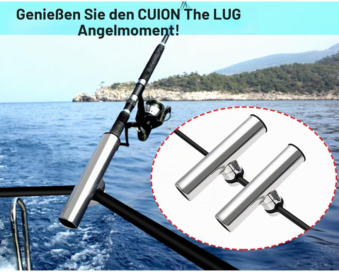 KAOLALI Rutenhalter Edelstahl 2 Stück für Boote Yachten Fischerboot Stil 1(2 Stück), Stil 1(2 Stück)