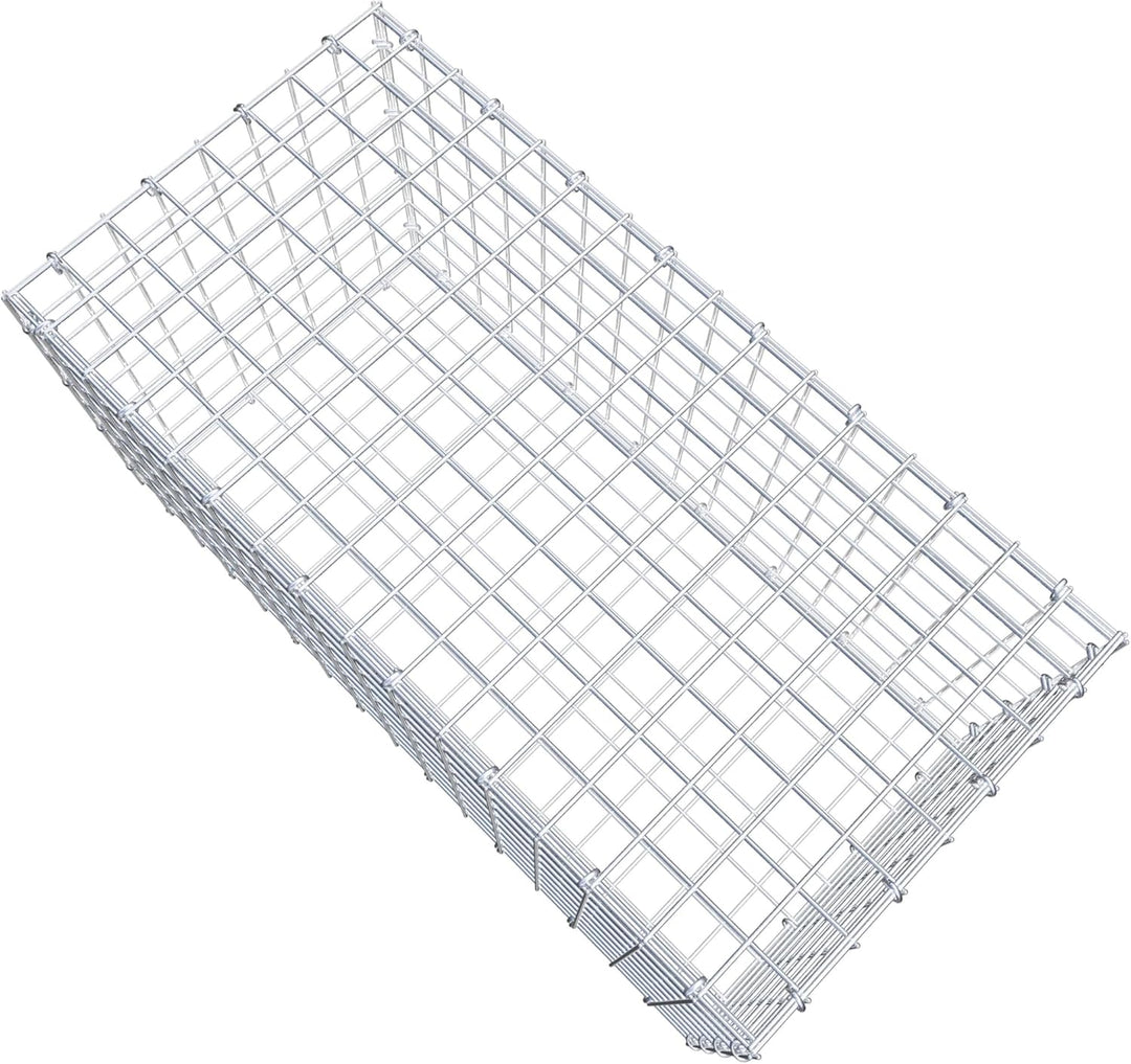 GABIONA Steinkorb-Gabione eckig, Maschenweite 5 x 5 cm, Tiefe 40 cm, Gabione 80 x 40 x 40 cm (L x H