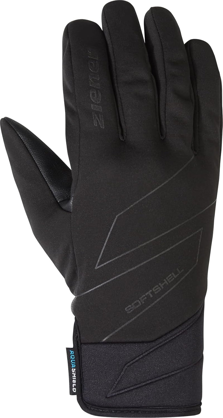 Ziener Herren Ilion Freizeit- / Funktions- / Outdoor-Handschuhe | Soft-Shell, Winddicht, wasserdicht