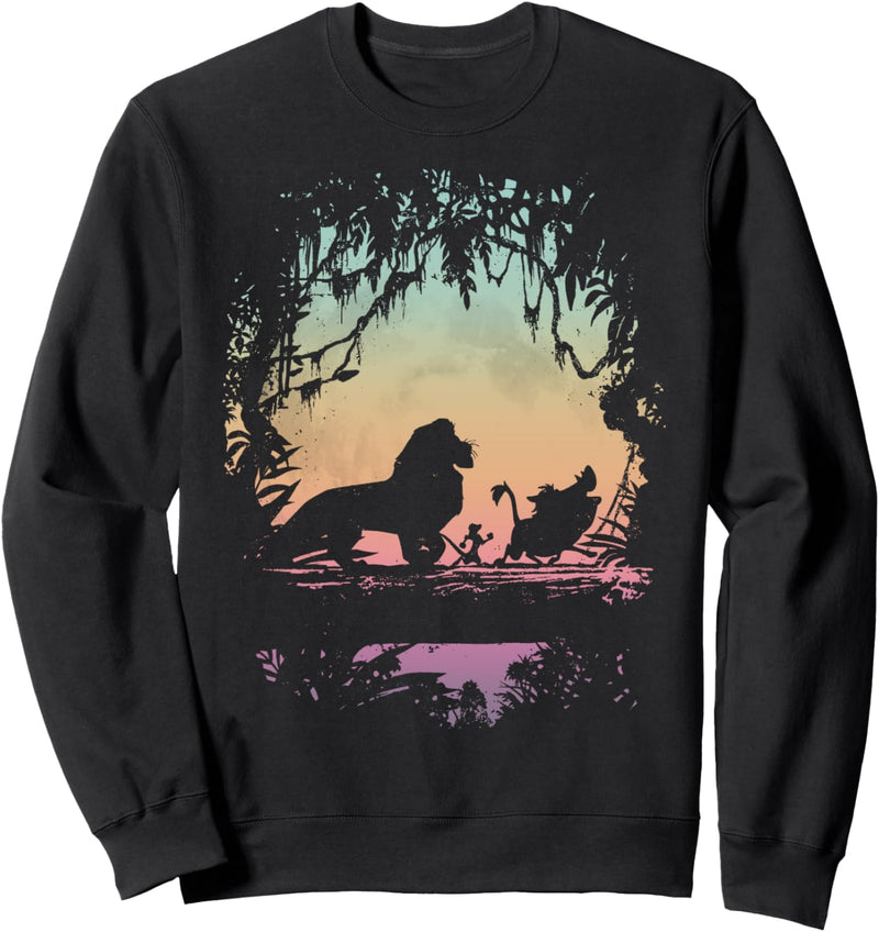 Disney The Lion King Group Shot Jungle Silhouette Sweatshirt