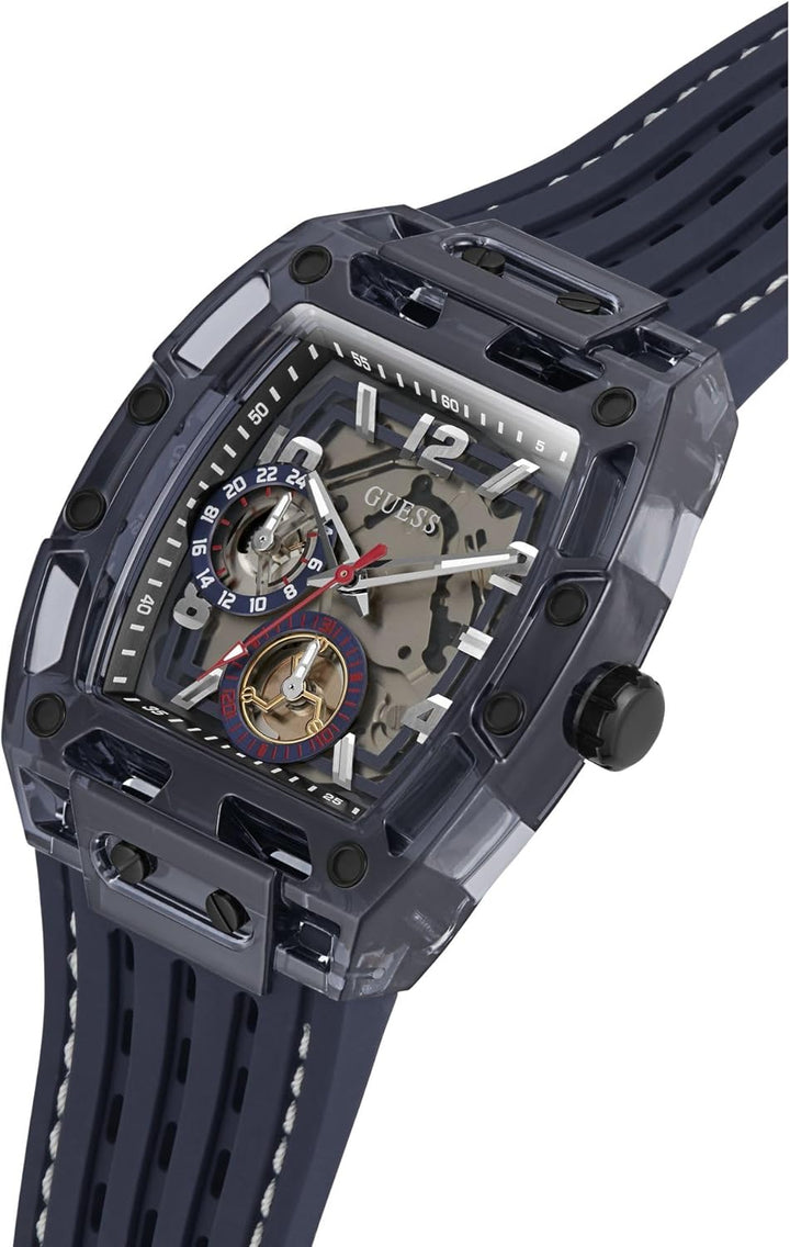 GUESS Multifunktions-Armbanduhr, Marineblau, Blau