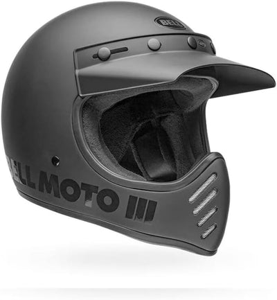 Bell Moto-3 Classic Motocross Helm (Black Matt,L (59/60))