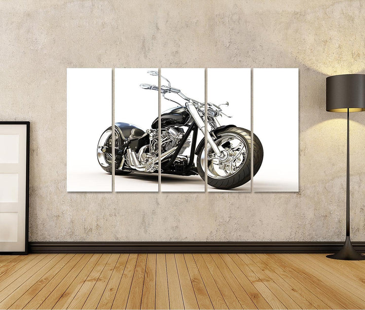 islandburner Bild auf Leinwand Motorrad Auf Weissem Hintergrund Chopper Bilder Wandbilder Poster Lei