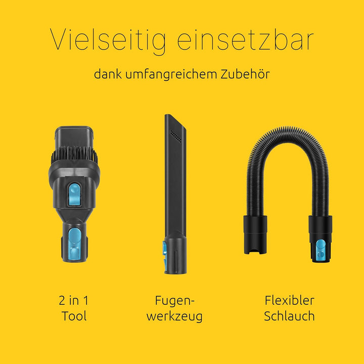 TechniSat TECHNIMAX AS3 Plus – Akku Staubsauger mit Absaugstation, bis 60 Min. Laufzeit, selbstentle