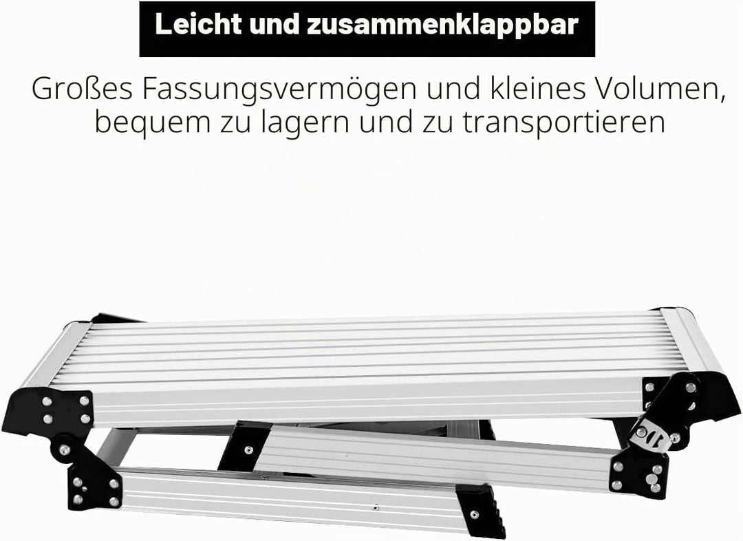 Faltbare Bank Arbeitsbühne Aluminium Stufe Hocker Treppe