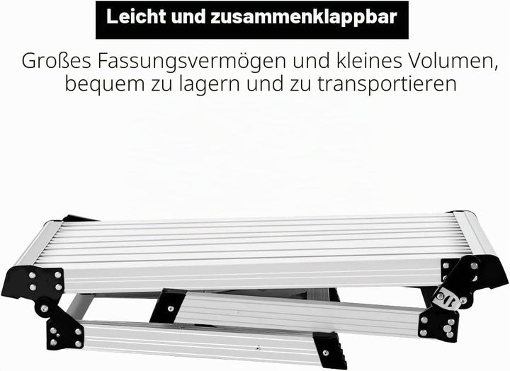 Faltbare Bank Arbeitsbühne Aluminium Stufe Hocker Treppe