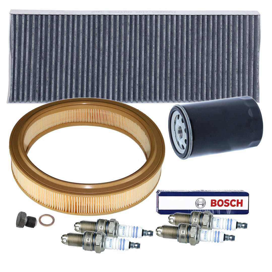 BESTPRICE Inspektionspaket Filterset mit 1x Luftfilter, 1x Innenraumfilter (Pollenfilter) mit Aktivk