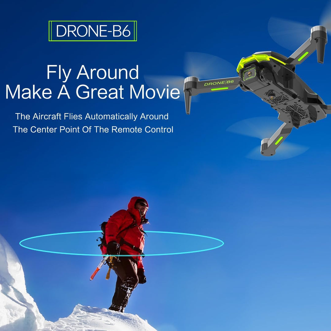 Drohne mit Kamera 4K für Kinder und Erwachsene mit Bürstenlose Motor, Faltbar Quadcopter mit WiFi Üb