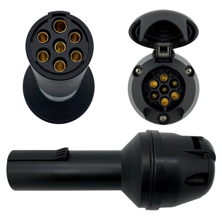 SAMETRUCK Spannungswandler Adapter 7 pol LKW 24V 12V Anhänger Can Bus Spannungsreduzierer