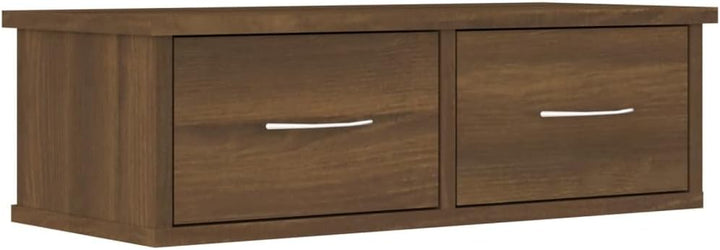 FIRBNUS 60x26x18,5 cm Regal Wand Schubladenregal Wandregal Wohnzimmer Wandregale Hängeregal Schweber