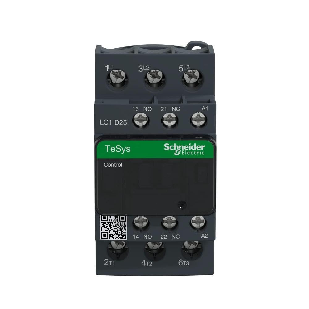 Schneider Electric - Leistungsschütz LC1D 3p, +1S+1Ö, 11 kW, 25 A, 400 V AC3, Spule 110 V AC, LC1D25