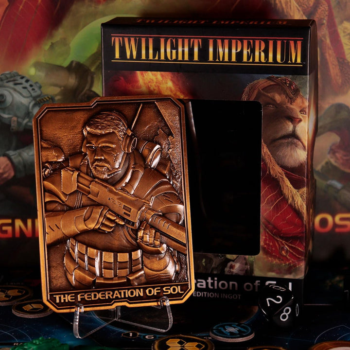 FaNaTtik Twilight Imperium Limited Edition The Federation of Sol Sammlerstück Metallbarren
