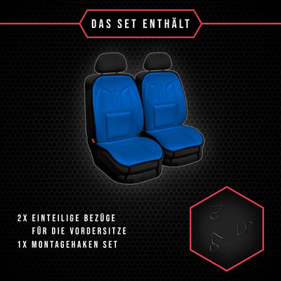 Saferide 2er Set Sitzauflage Auto Autositzmatte Autositzbezüge Universal Sitzschutz PKW | Sitzbezüge