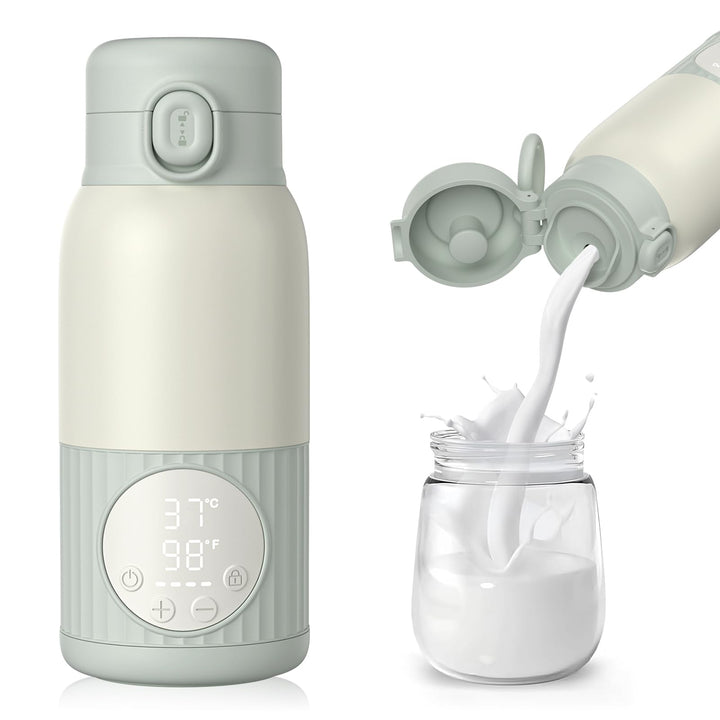 Baby Tragbare Flaschenwärmer für unterwegs für Muttermilch, Formel oder Wasser 380ml grosse Kapazitä