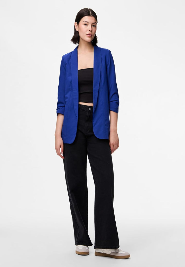 PIECES Female Blazer PCBOSELLA XS Mazarine Blue, XS Mazarine Blue