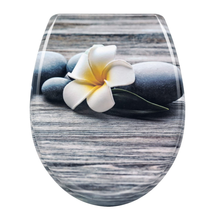 WOLTU WC Sitz mit Absenkautomatik,Toilettensitz Motiv, Toilettendeckel aus Duroplast, Stable Klodeck