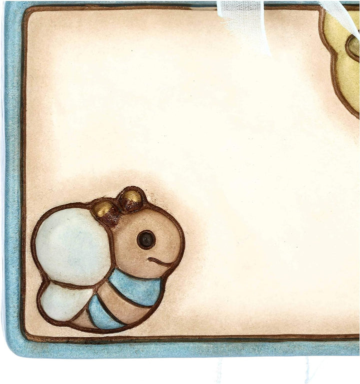 THUN ® - Coccarda Geburt - Keramik - mit Biene - Personalisierbar -10,8 x 9,7 cm