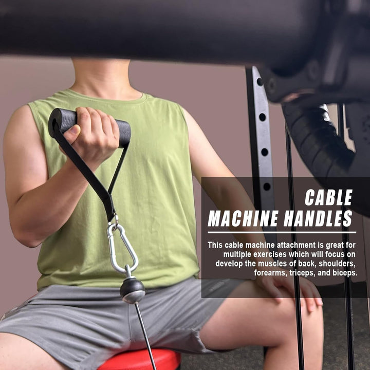 Arm-Wrestling-Griffe, dicke Armwresting-Trainingsgeräte, Lat-Pulldown-Aufsätze, D-Griff, V-Bar-Kabel