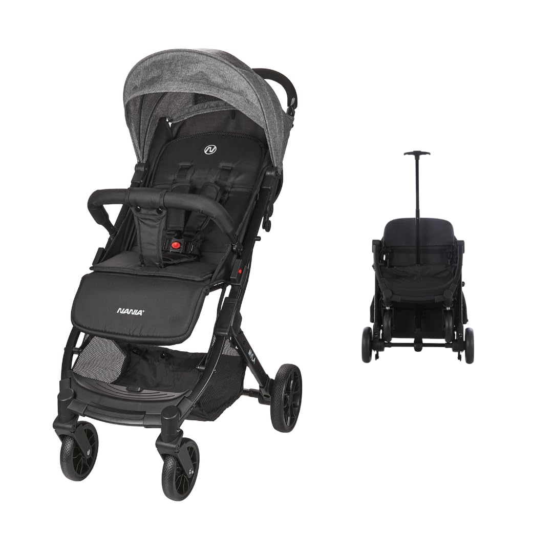 Kompakter Kinderwagen ZOE ab 6 Monaten - 22 Kg max, leicht und wendig - einhändig faltbar - Beindeck