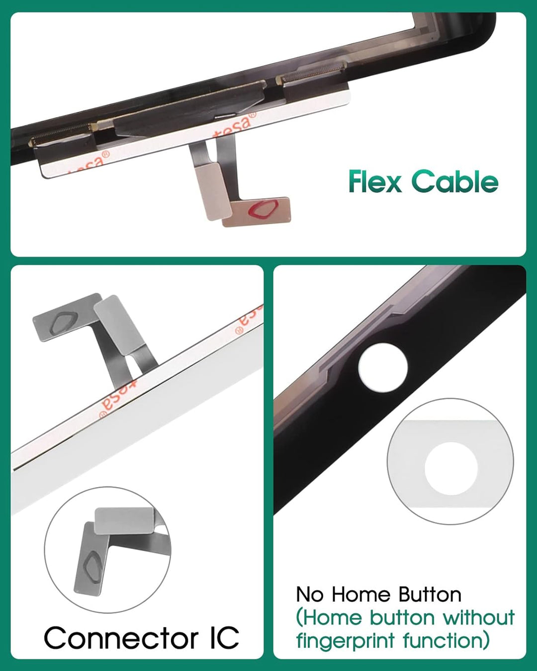 Touchscreen-Digitizer-Glas für iPad 9,7 2017 A1822 A1823, Ersatzteil, für iPad 5/Air 1. Touch-Displa