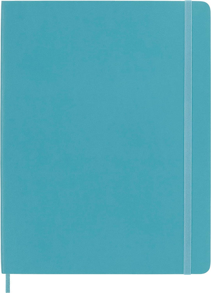 Moleskine Notizbuch, QP623B35 Xlarge, Leer, Soft Cover, Riff Blau X-Large Riff Blau, X-Large Riff Bl