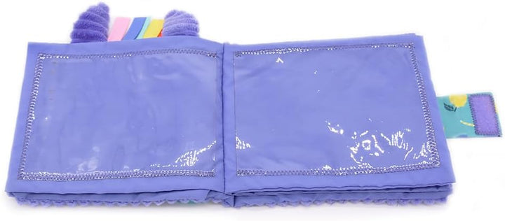 Les Déglingos 31834 Fotoalbum "Kiprokos das Zebra", 10 Hüllen, Füllung aus Recyceltem Polyester, Vio