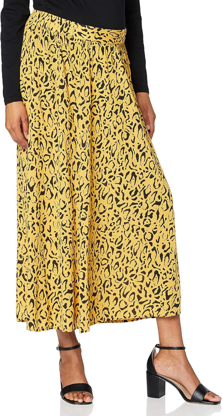 Supermom Damen Skirt Utb AOP Leopard Rock XL Honey Mustard - P645, XL Honey Mustard - P645