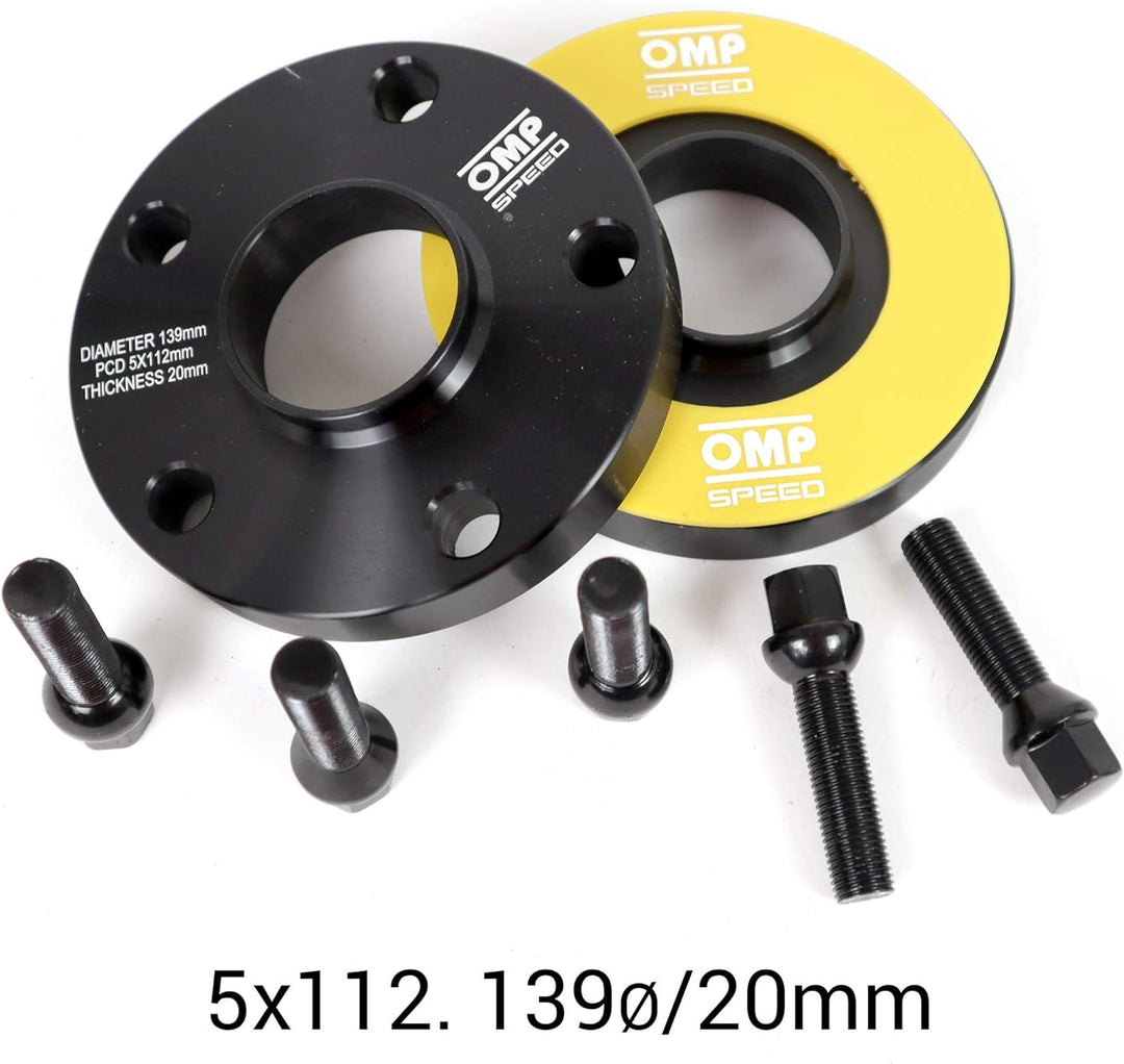 OMP SPEED SET Abstandhalter OMP 20MM 5X112 57.1 M14X1.5 CONIC+14X1.5 BALL 5x112 57.1 20mm, 5x112 57.