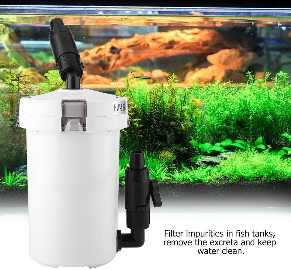 Fdit Externer Kanisterfilter des Aquarium Aquariums mit Pumpentisch Stummschaltfilter Eimer HW 602 H