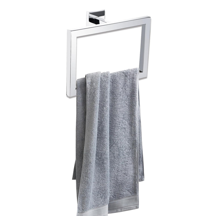 soak Moderner Handtuchhalter für Bad und Küche - Eleganter Badetuchhalter - verchromt, einfache Mont