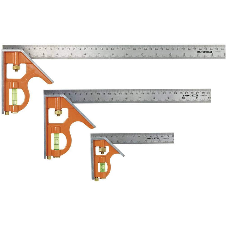 Bahco CS400 Kombinationswinkel 400mm 1 Originalverpackung, 1 Originalverpackung