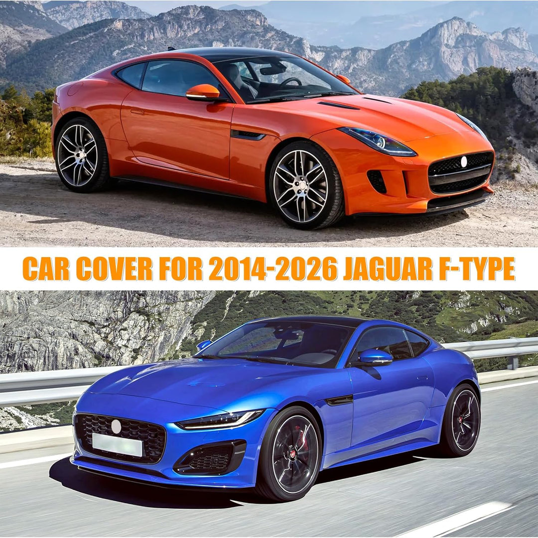 Auto Abdeckung Vollgarage Passend für Jaguar F-Type 2014-2022, Auto Abdeckplane Wasserdicht Atmungsa