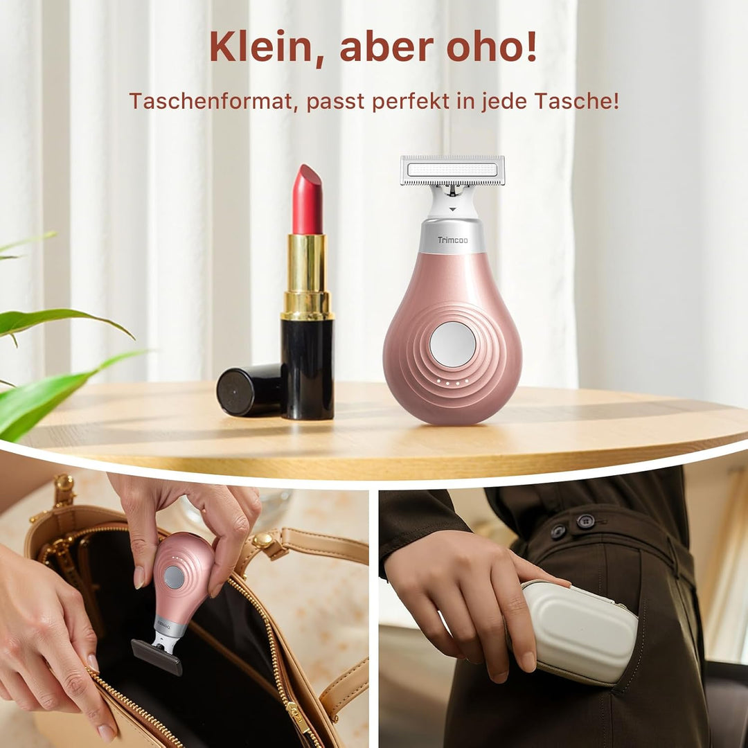 Damen Reise Elektrischer Trimmer Intim Schamhaarentfernung Elektrischer Body Groomer Kleiner Tragbar