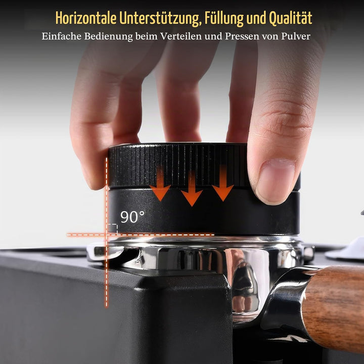 OurLeeme Tamper Station für Barista, 51-58 mm Kaffee Tamper Station aus ABS Kaffeefilter Tamper Halt